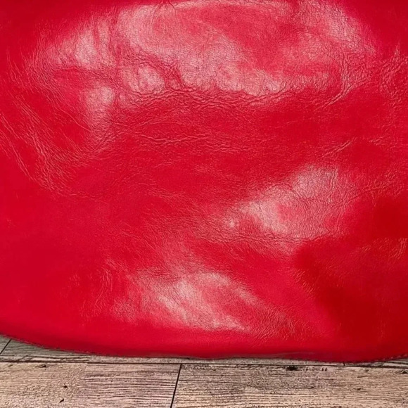 NINE WEST VERY PINK OVERSIZED LEATHER FOLD OVER CLUTCH PERFECT FOR SUMMER - Picture 6 of 13